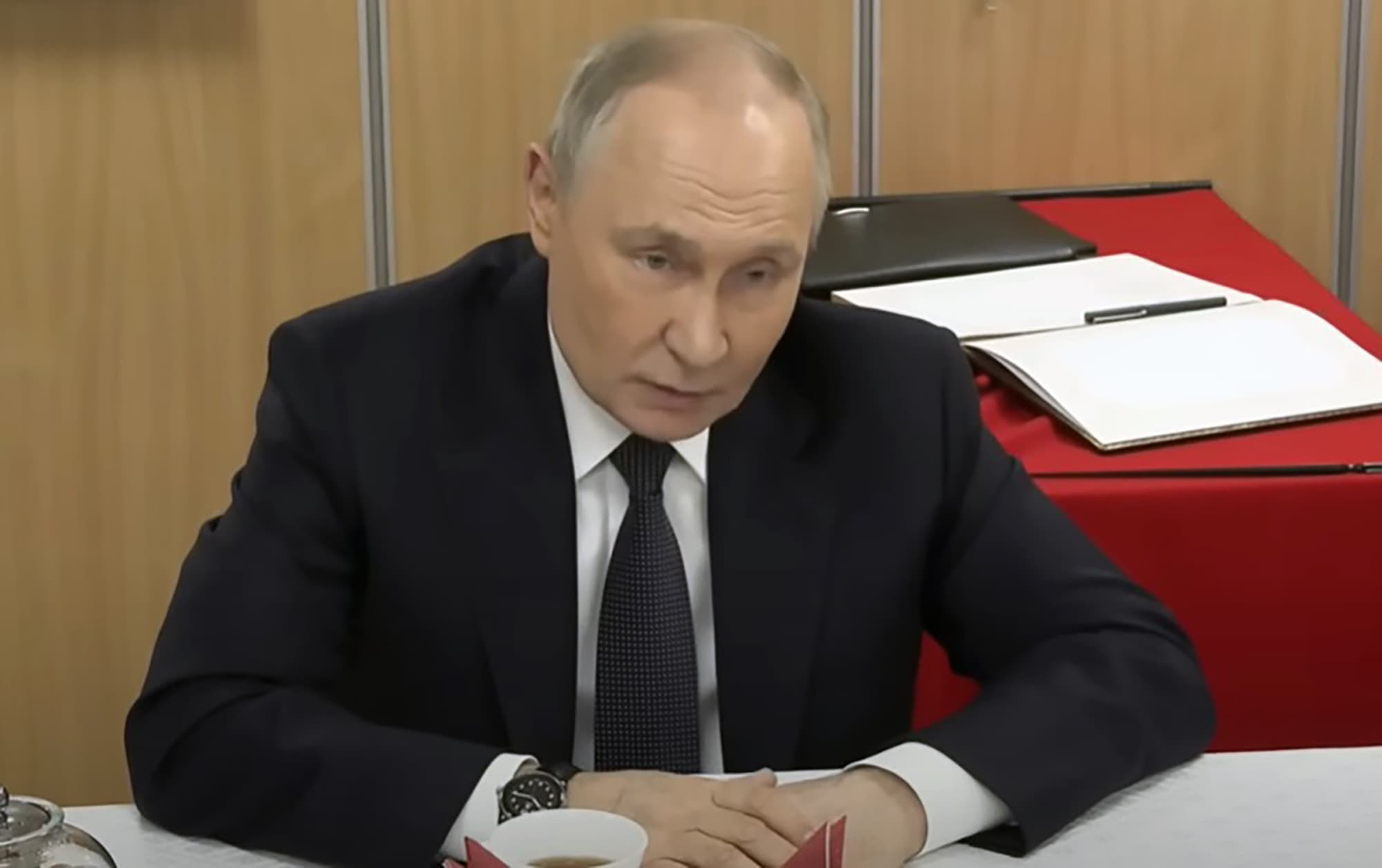 Picture shows Russian President Vladimir Putin, undated. Note: Image is a screenshot from video. (Newsflash/NX)