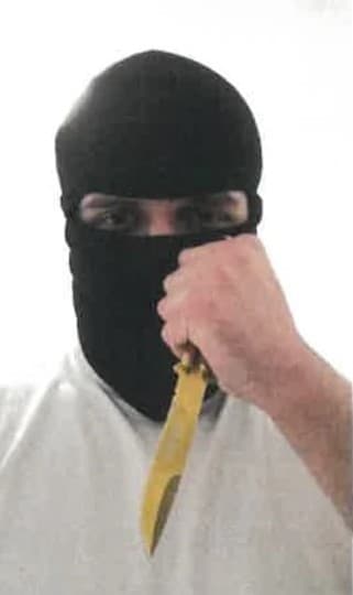 Picture shows Beran A. with knives, undated. He wanted to detonate a bomb at the Taylor Swift concert. Note: Private photo. (Newsflash/NX)