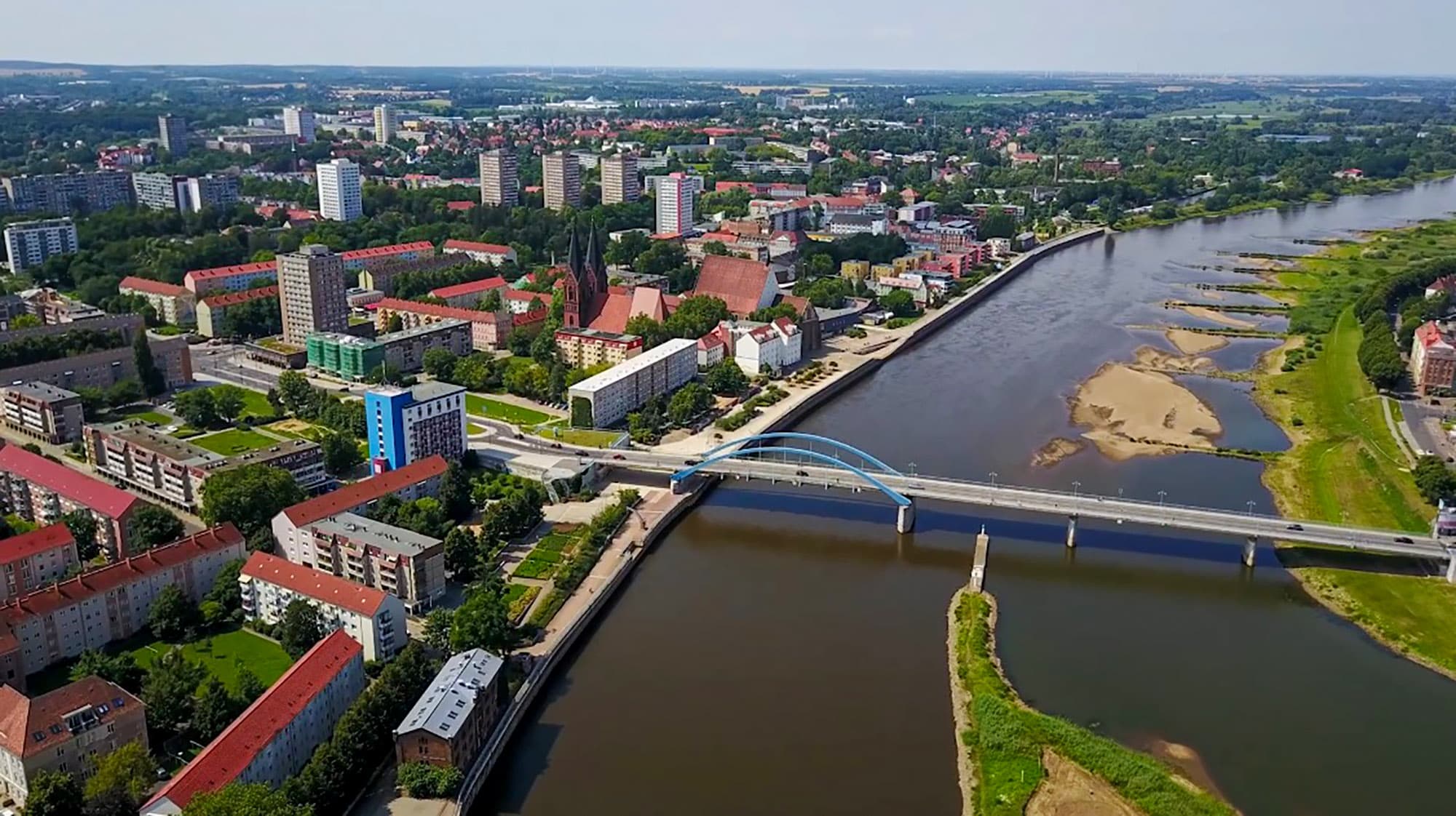 Image shows Frankfurt an der Oder, Germany, where the 15-year-old boy lives with his family, undated photo. He was arrested and released for planning a terrorist attack. Note: Photo is a screenshot from a video. (Newsflash)